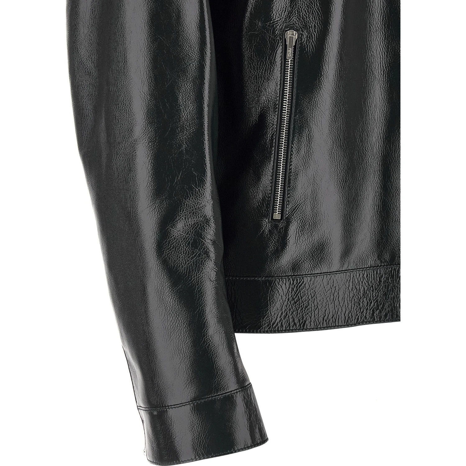 Blue Lamb Leather Leather Jacket