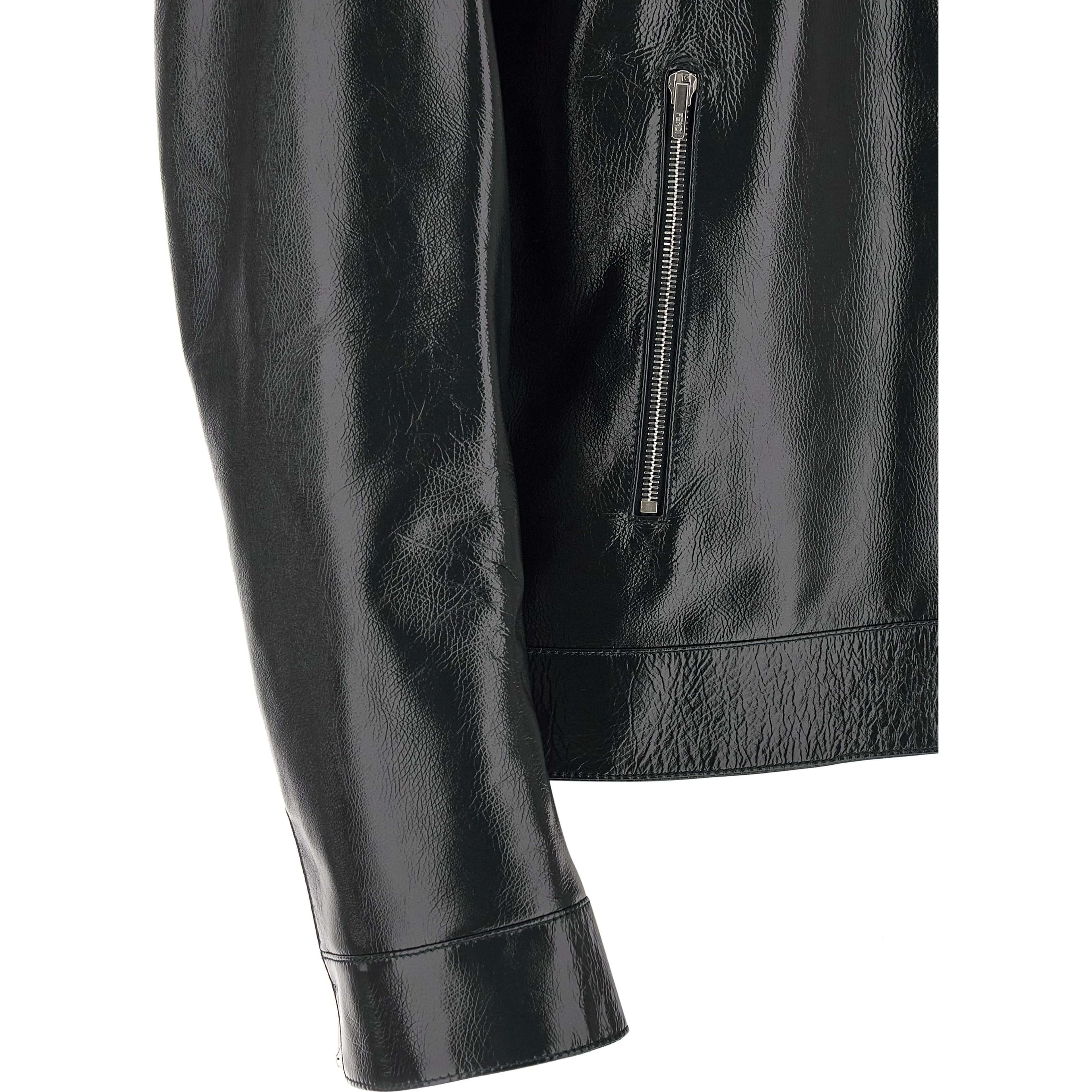 Blue Lamb Leather Leather Jacket