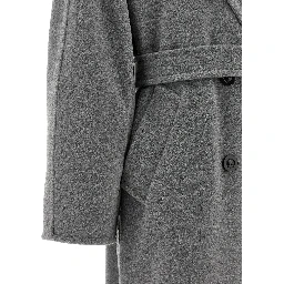 Gray Virgin Wool Coat