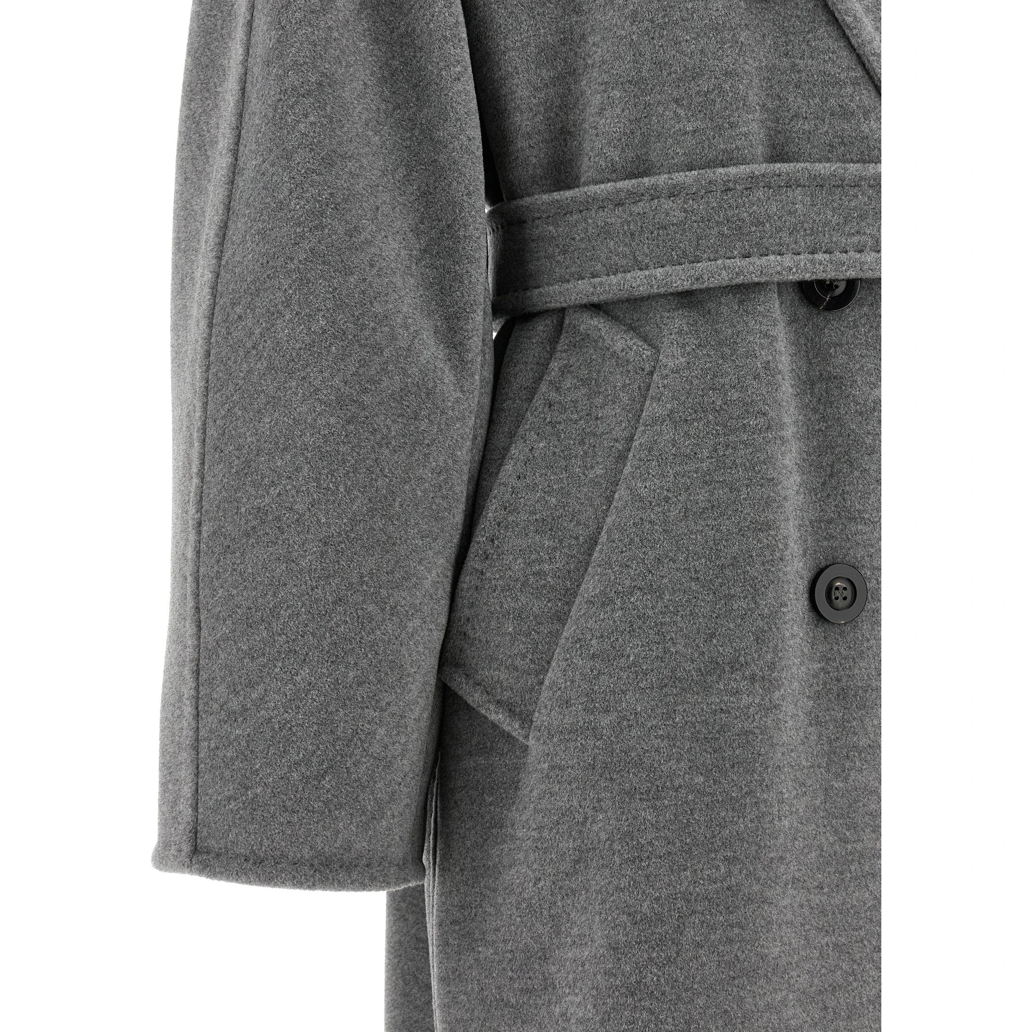 Gray Virgin Wool Coat