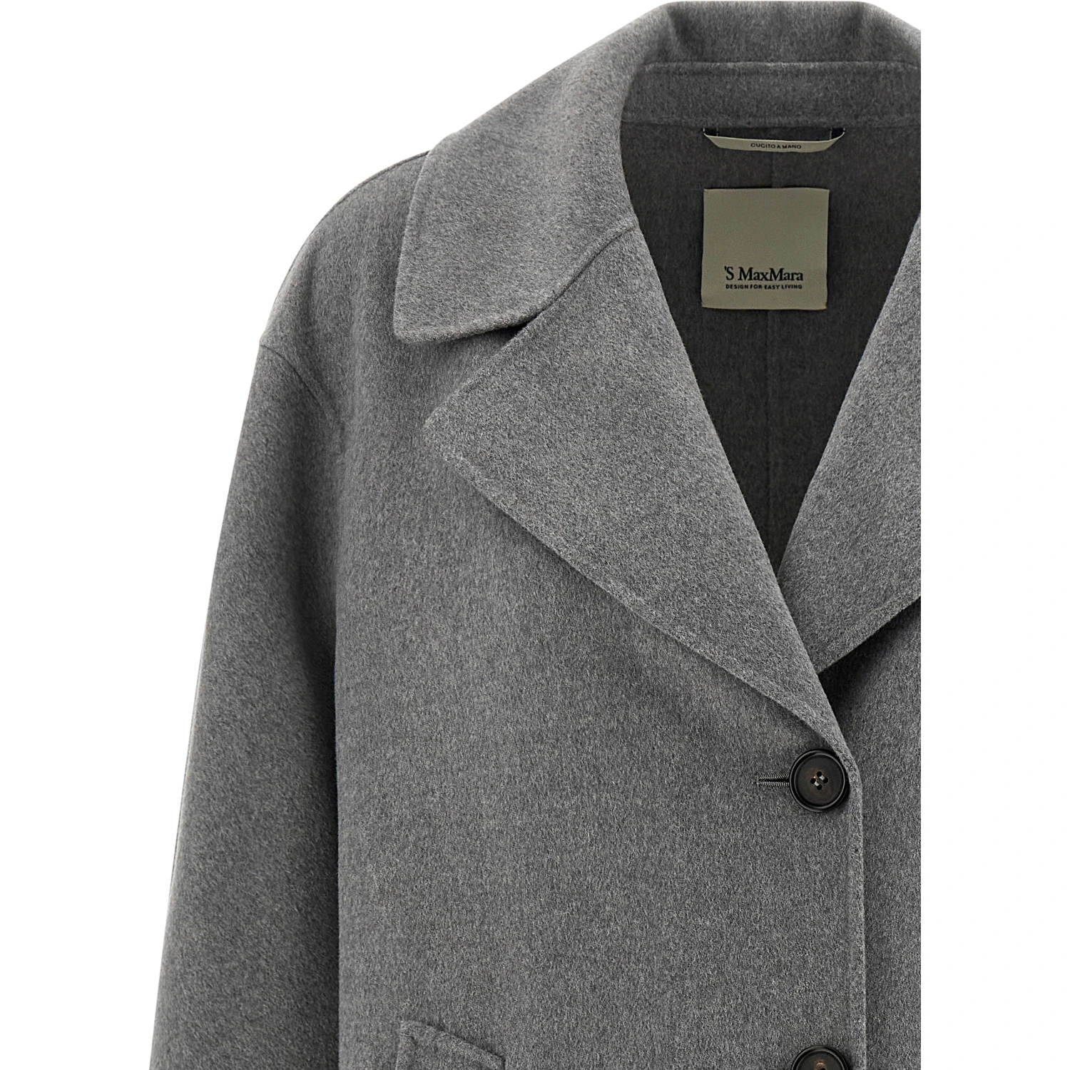 Gray Virgin Wool Coat