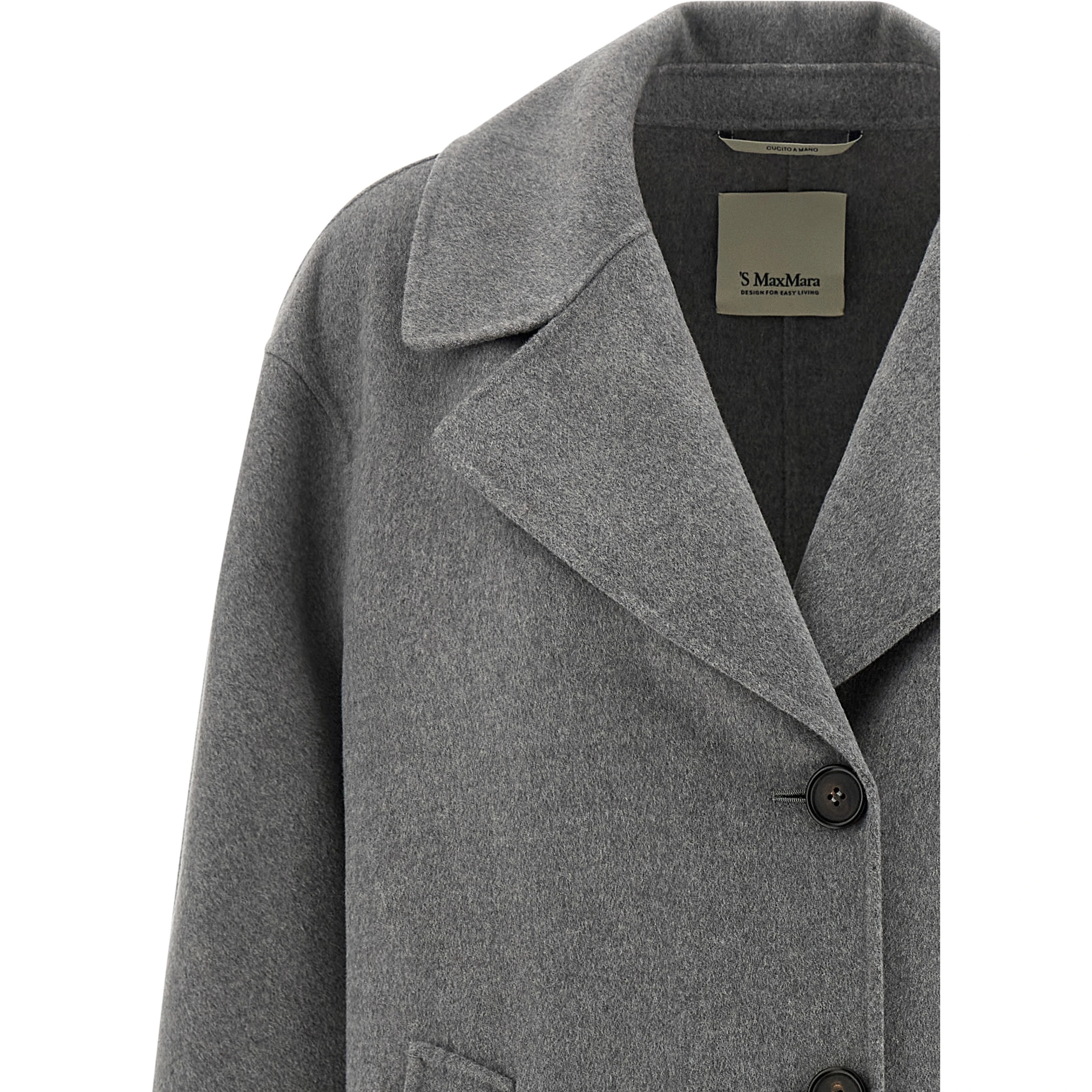 Gray Virgin Wool Coat