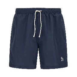 Blue Polyester Swim Shorts