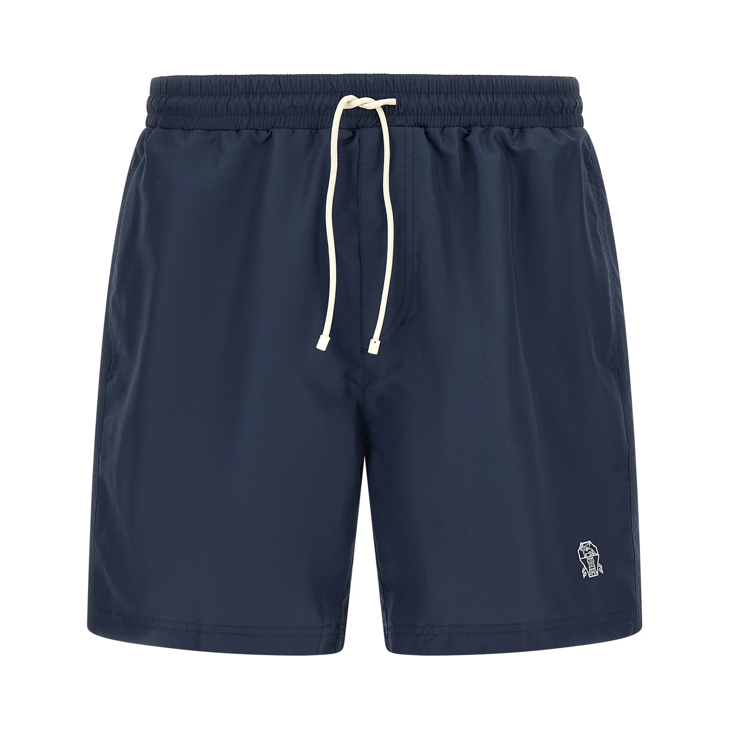 Blue Polyester Swim Shorts