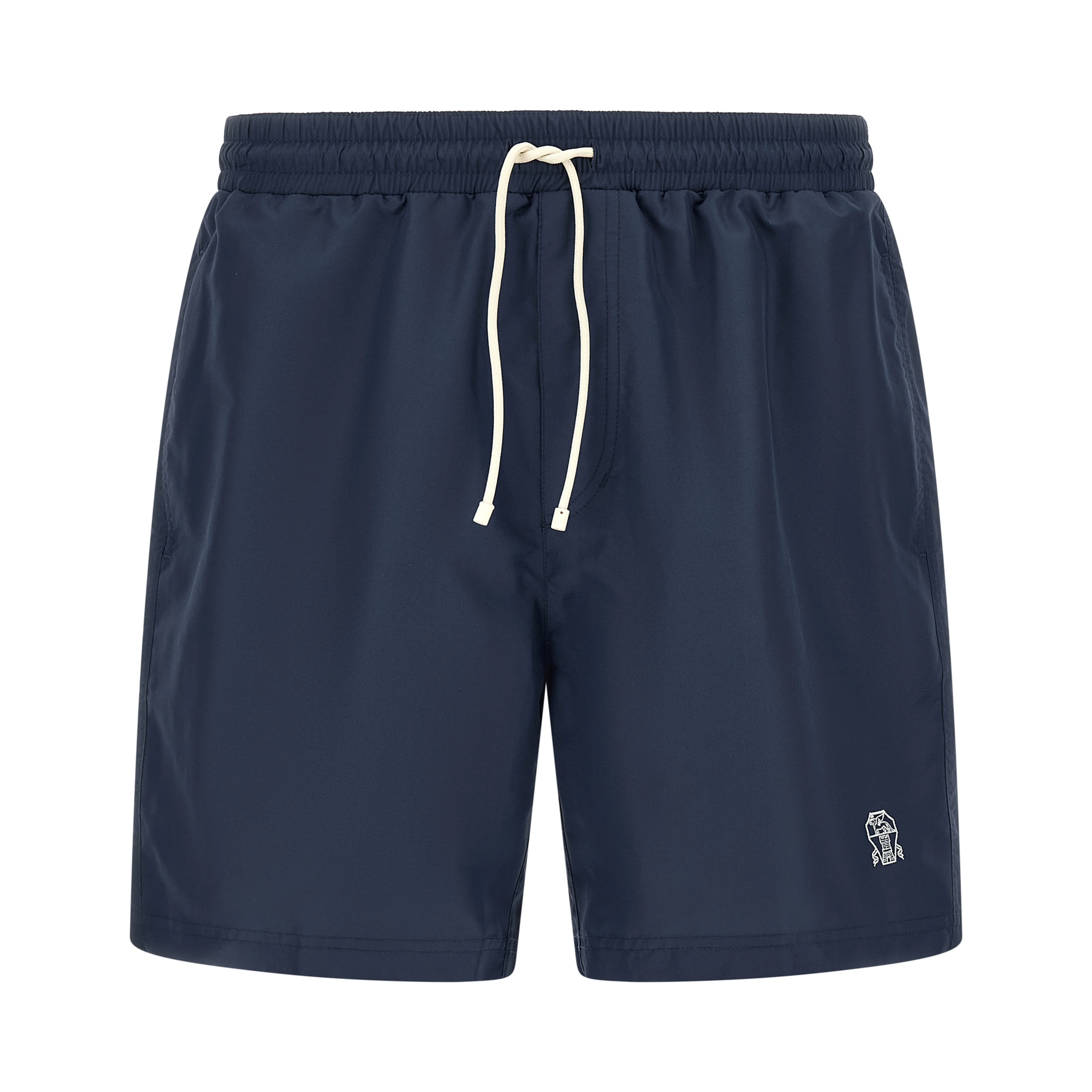 Blue Polyester Swim Shorts