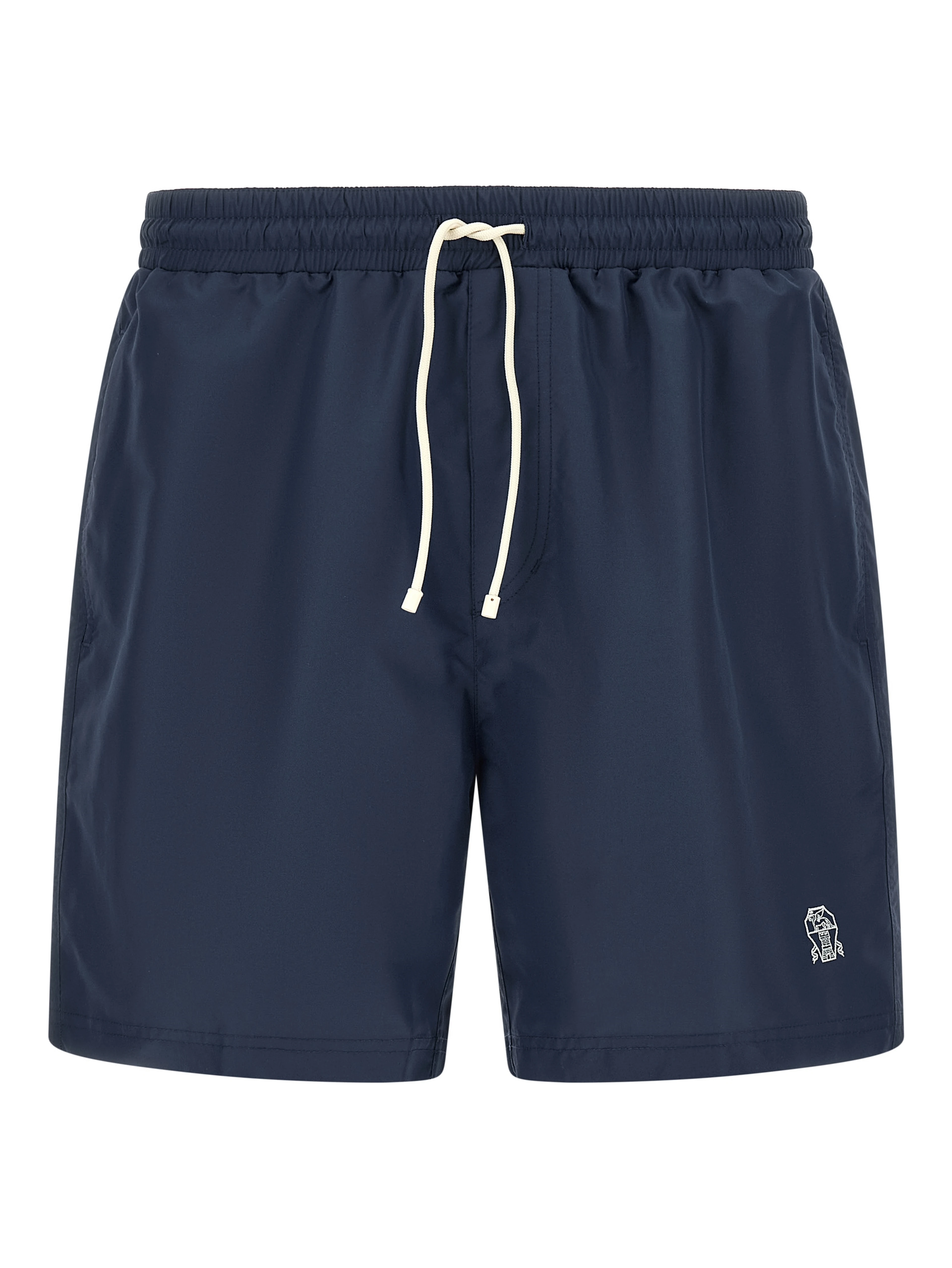 Blue Polyester Swim Shorts