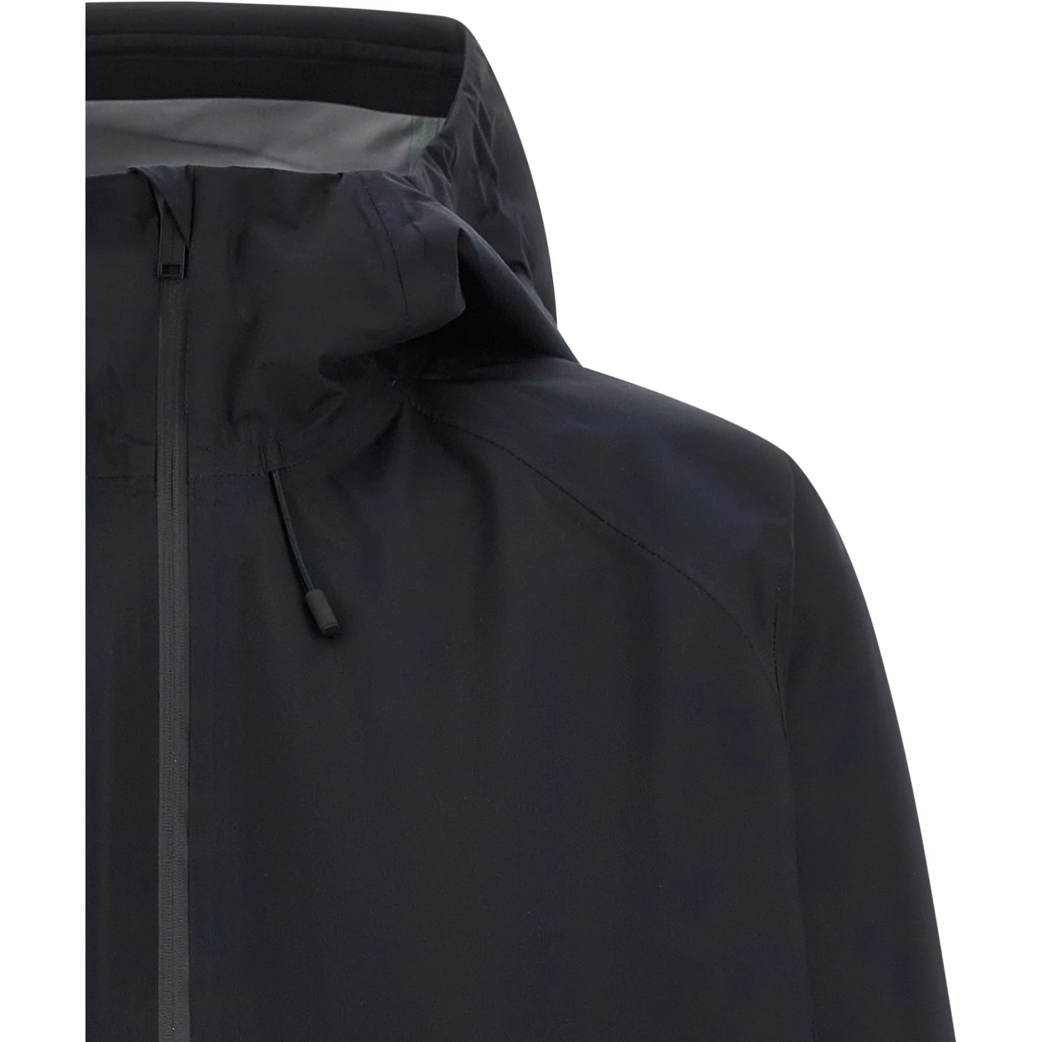 Black Polyester Shell Jacket