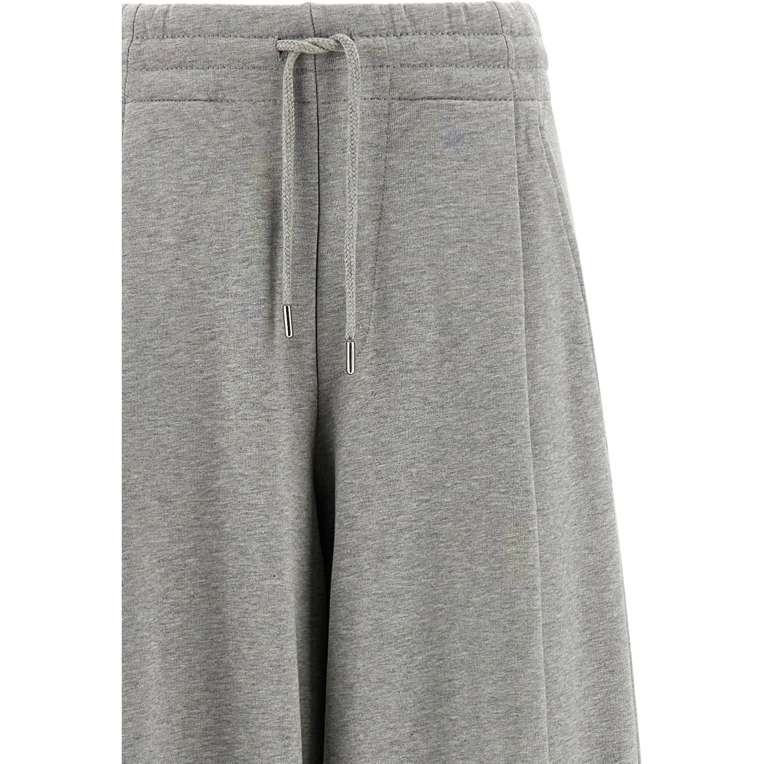 Gray Cotton Casual Pants