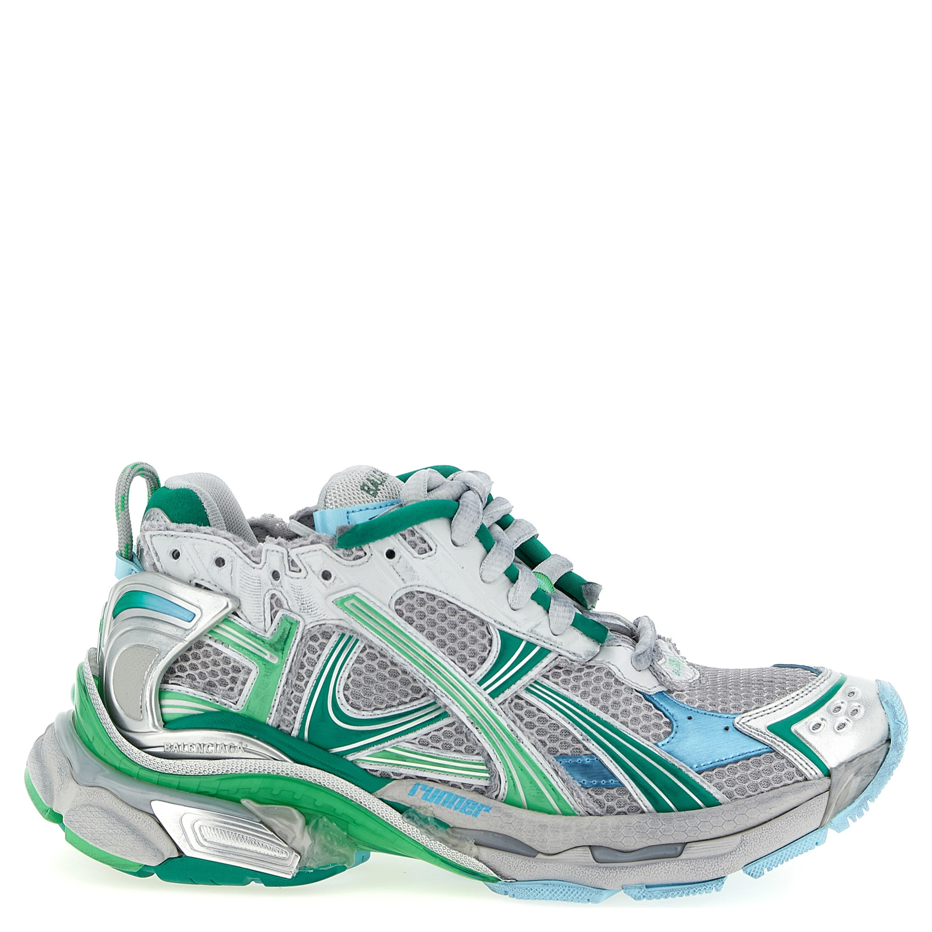 Multicolor Polyethylene Athletic Sneakers