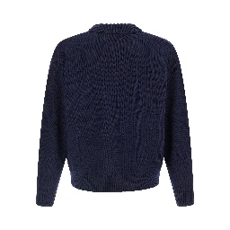 Blue Wool Cardigan