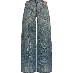 Blue Cotton Relaxed Fit Jeans
