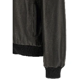 Black Lamb Leather Leather Jacket