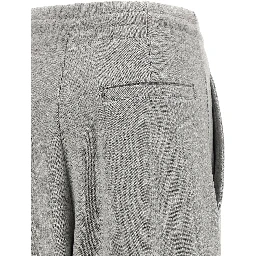 Gray Cotton Casual Pants