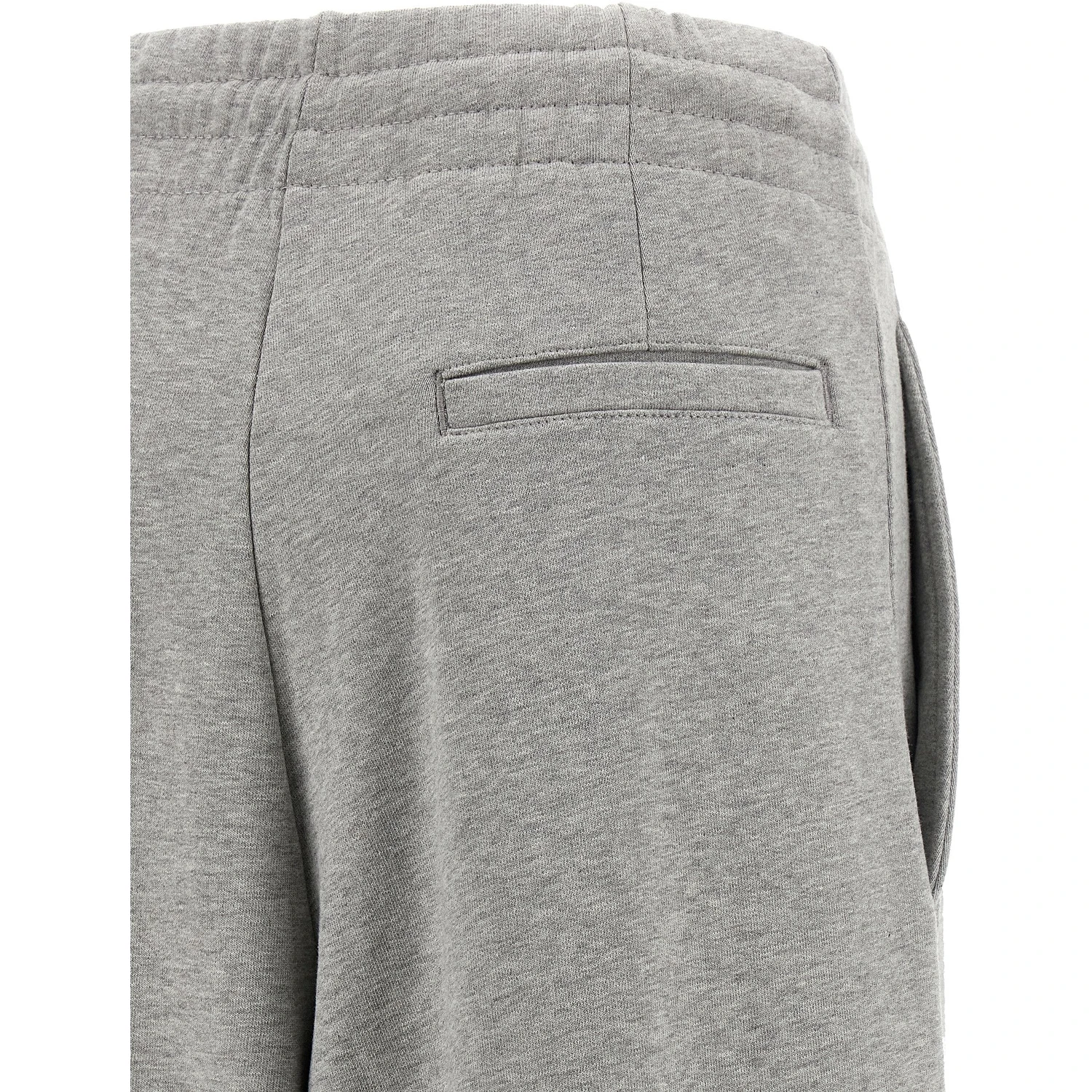Gray Cotton Casual Pants