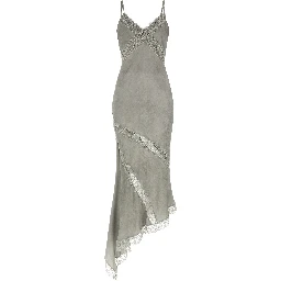 Gray Viscose Long Dress