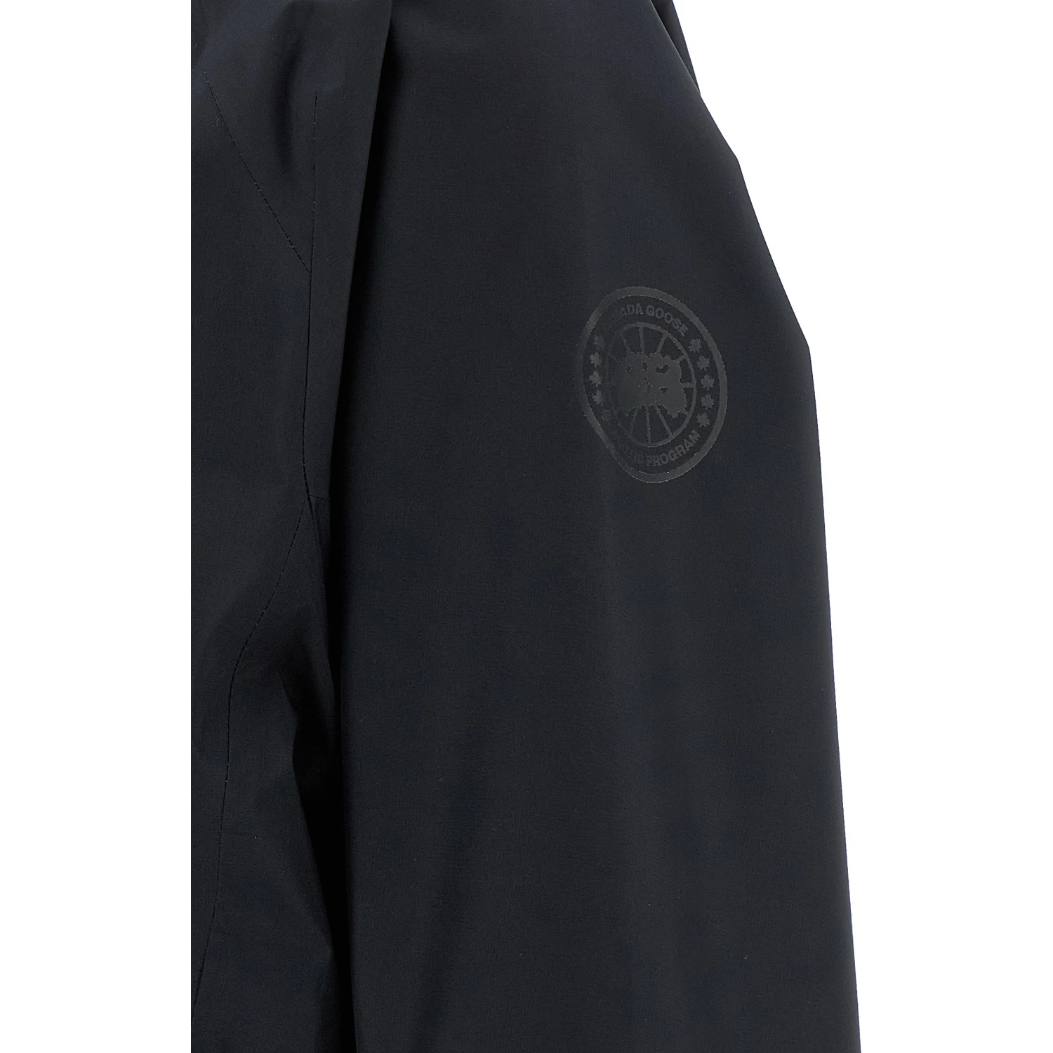 Black Polyester Shell Jacket