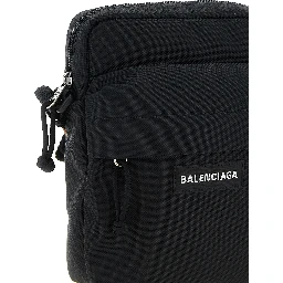 Black Polyamide Crossbody Bag