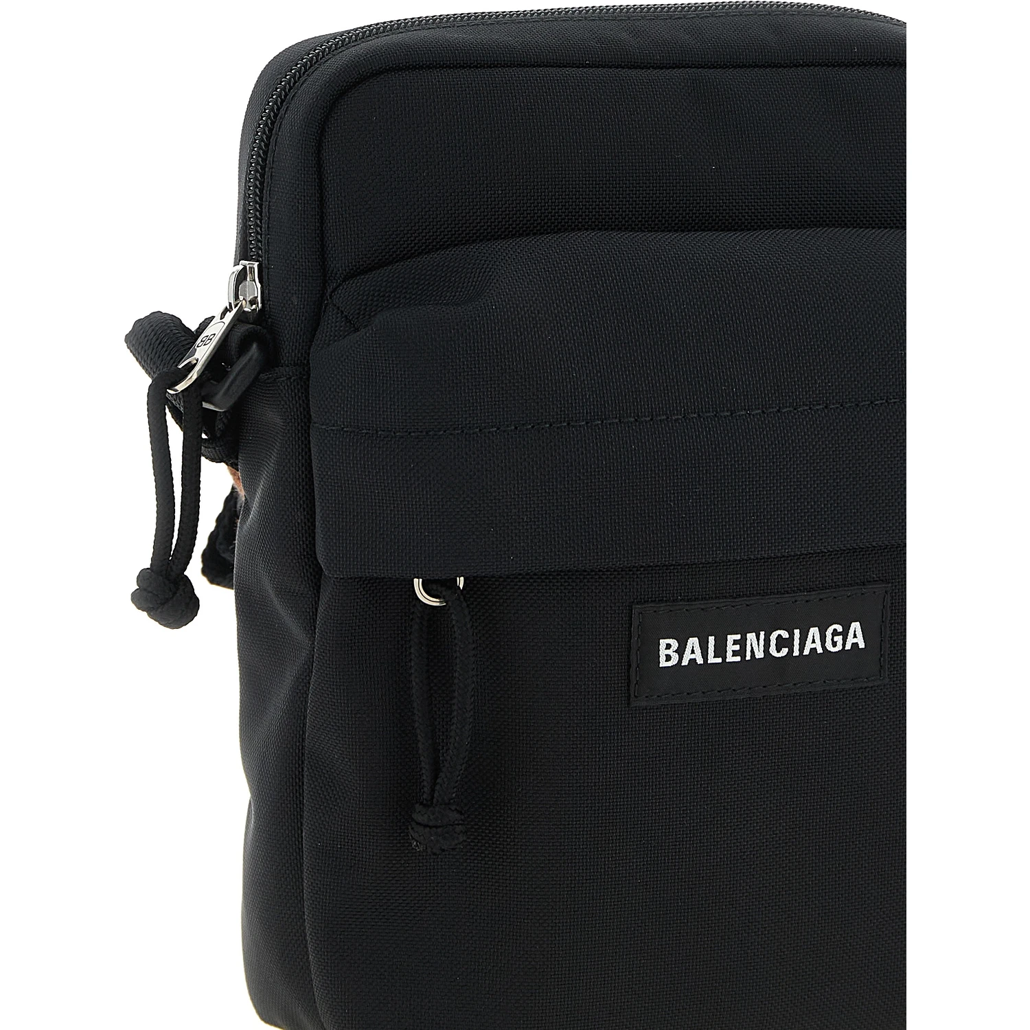 Black Polyamide Crossbody Bag