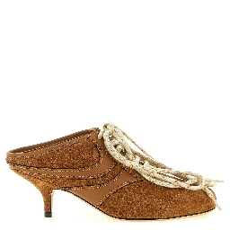 Brown Calfskin Platform Sneakers