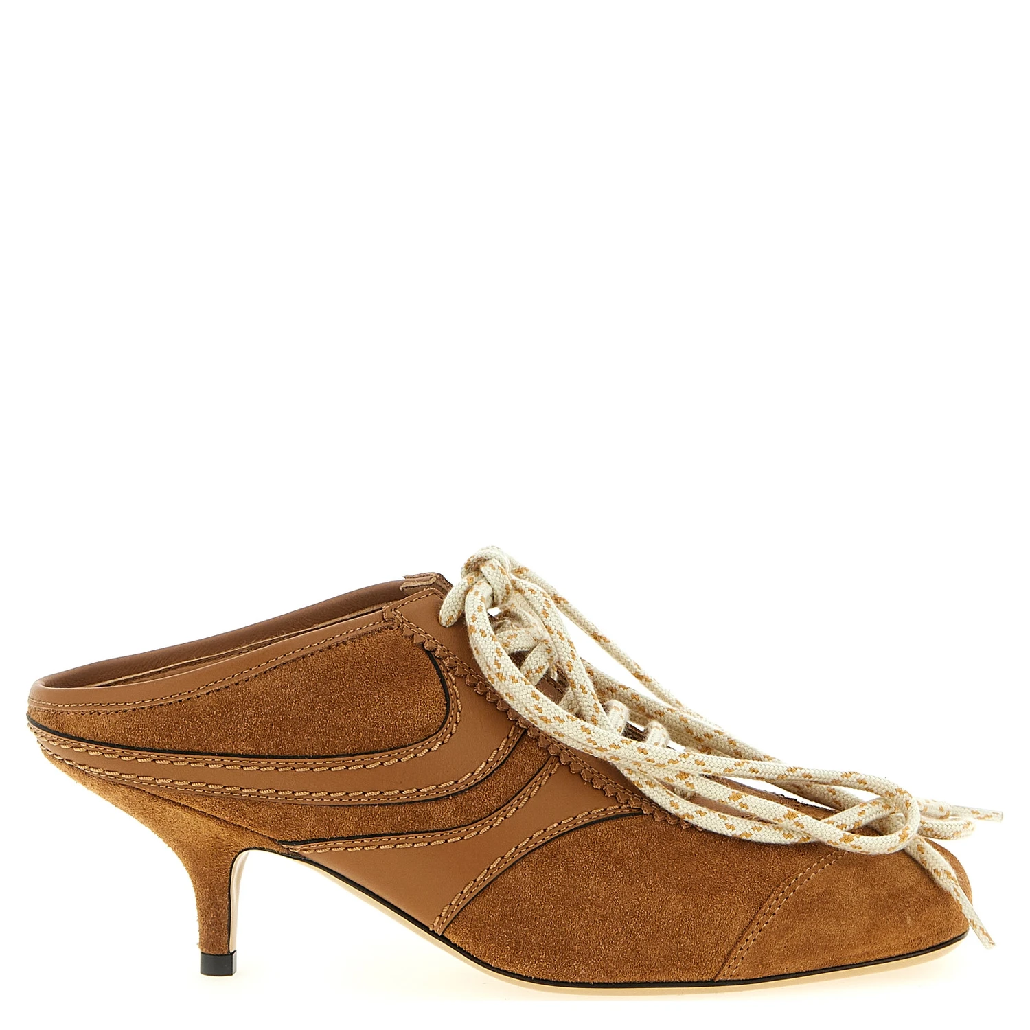Brown Calfskin Platform Sneakers