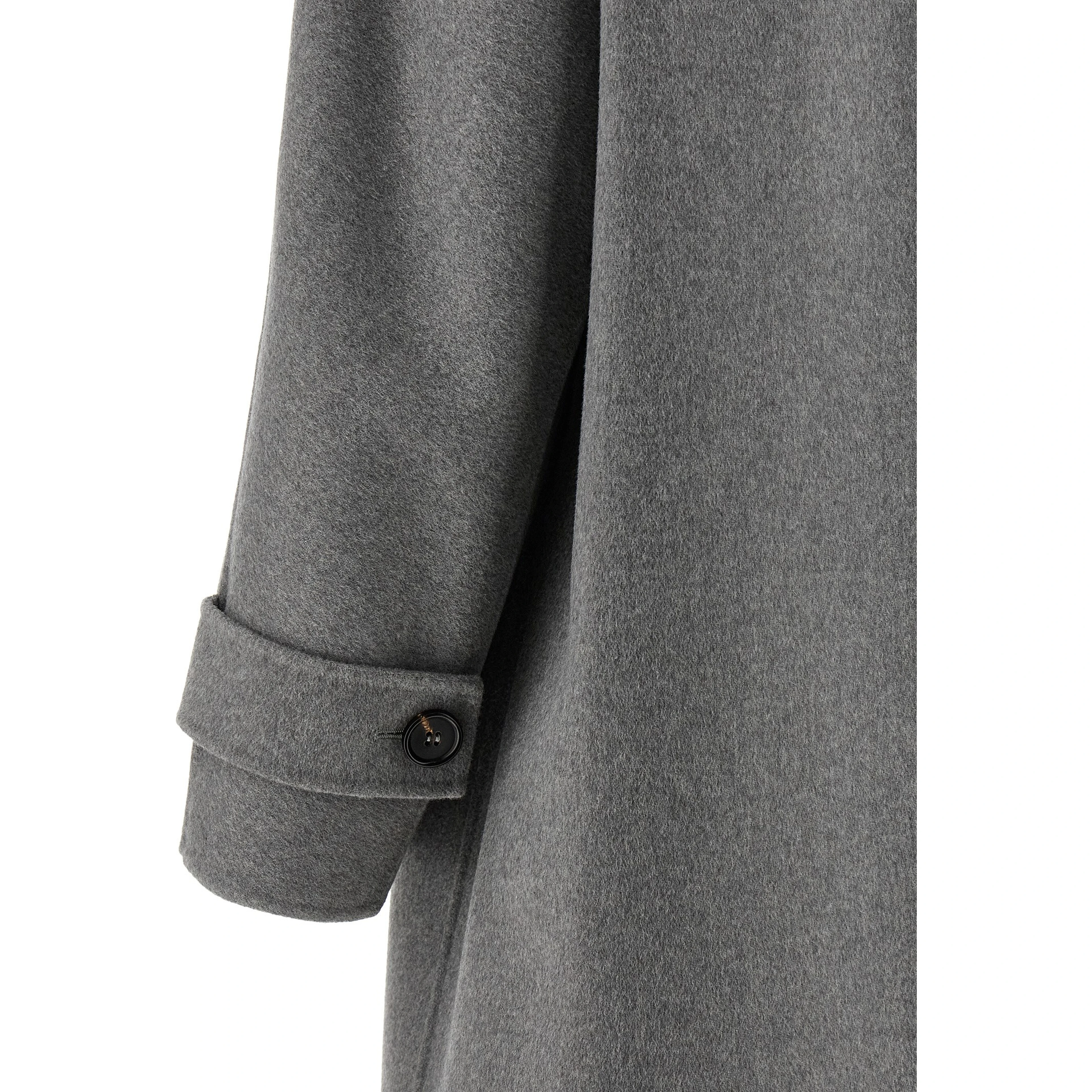 Gray Virgin Wool Coat