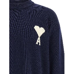 Blue Wool Cardigan