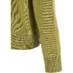 Bicolor Wool Cardigan