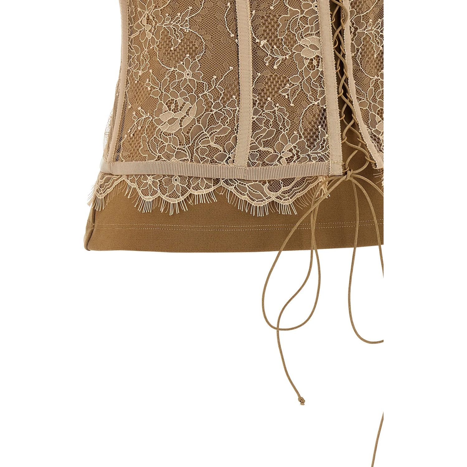 Brown Viscose T-Shirt