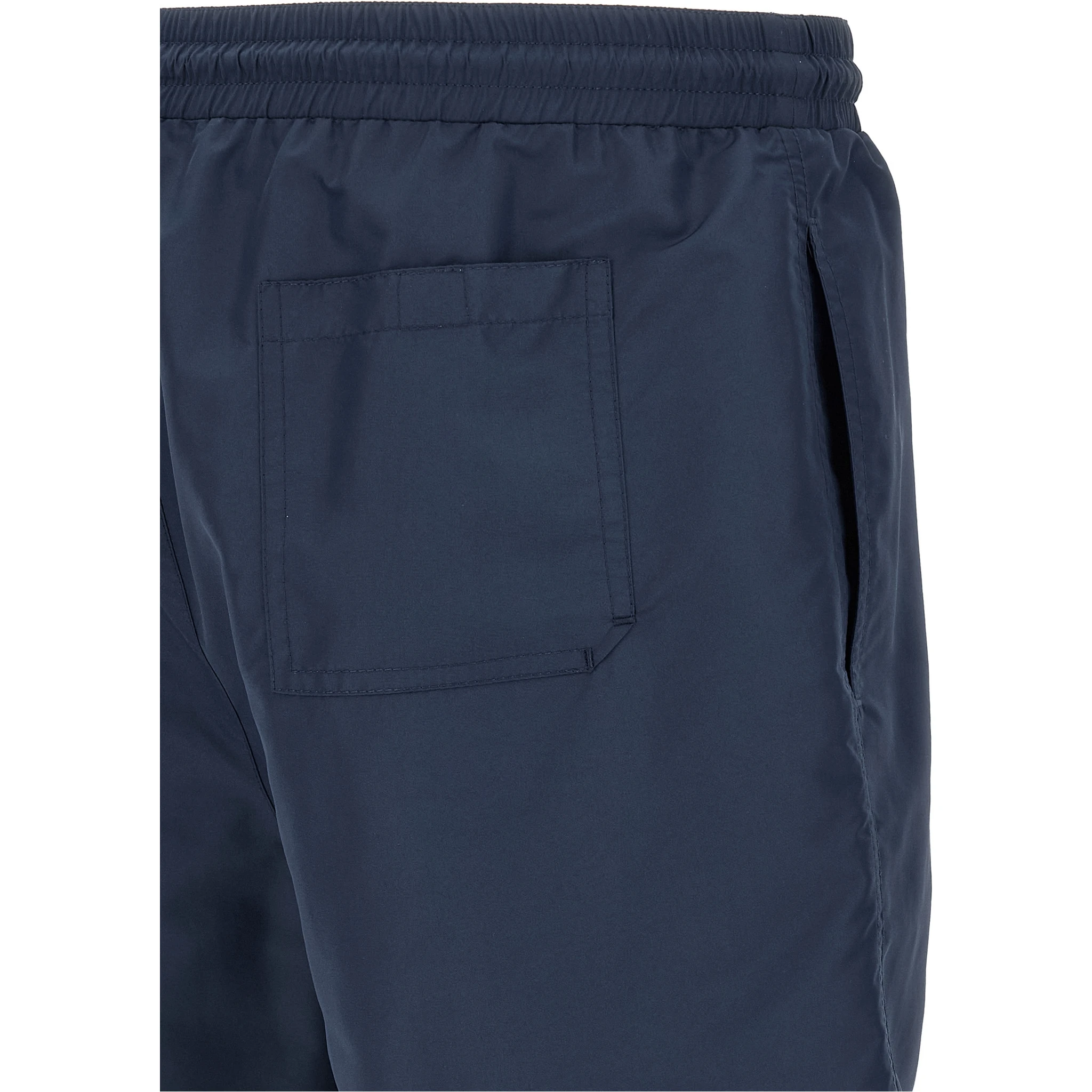 Blue Polyester Swim Shorts