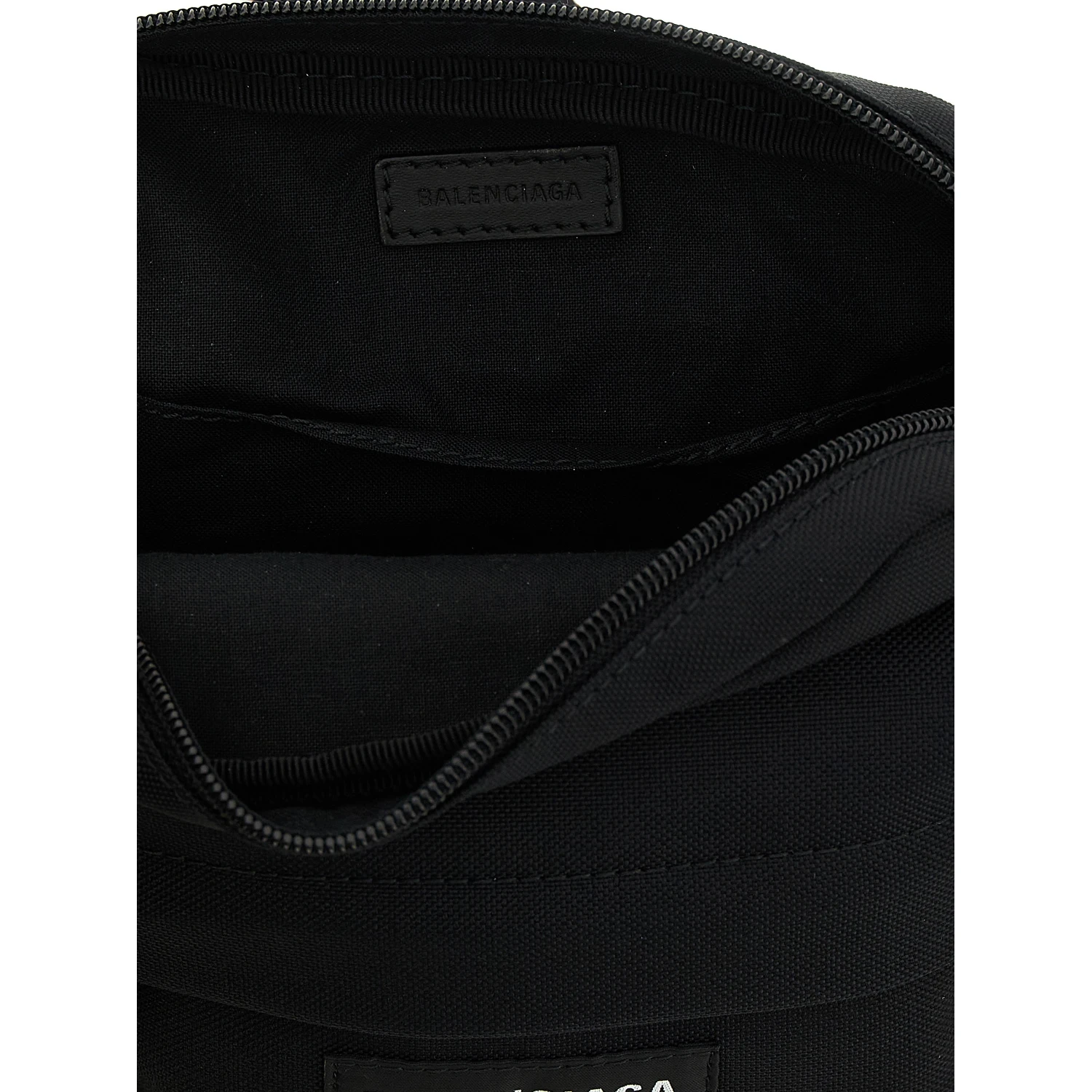 Black Polyamide Crossbody Bag