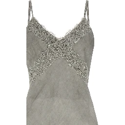 Gray Viscose Long Dress