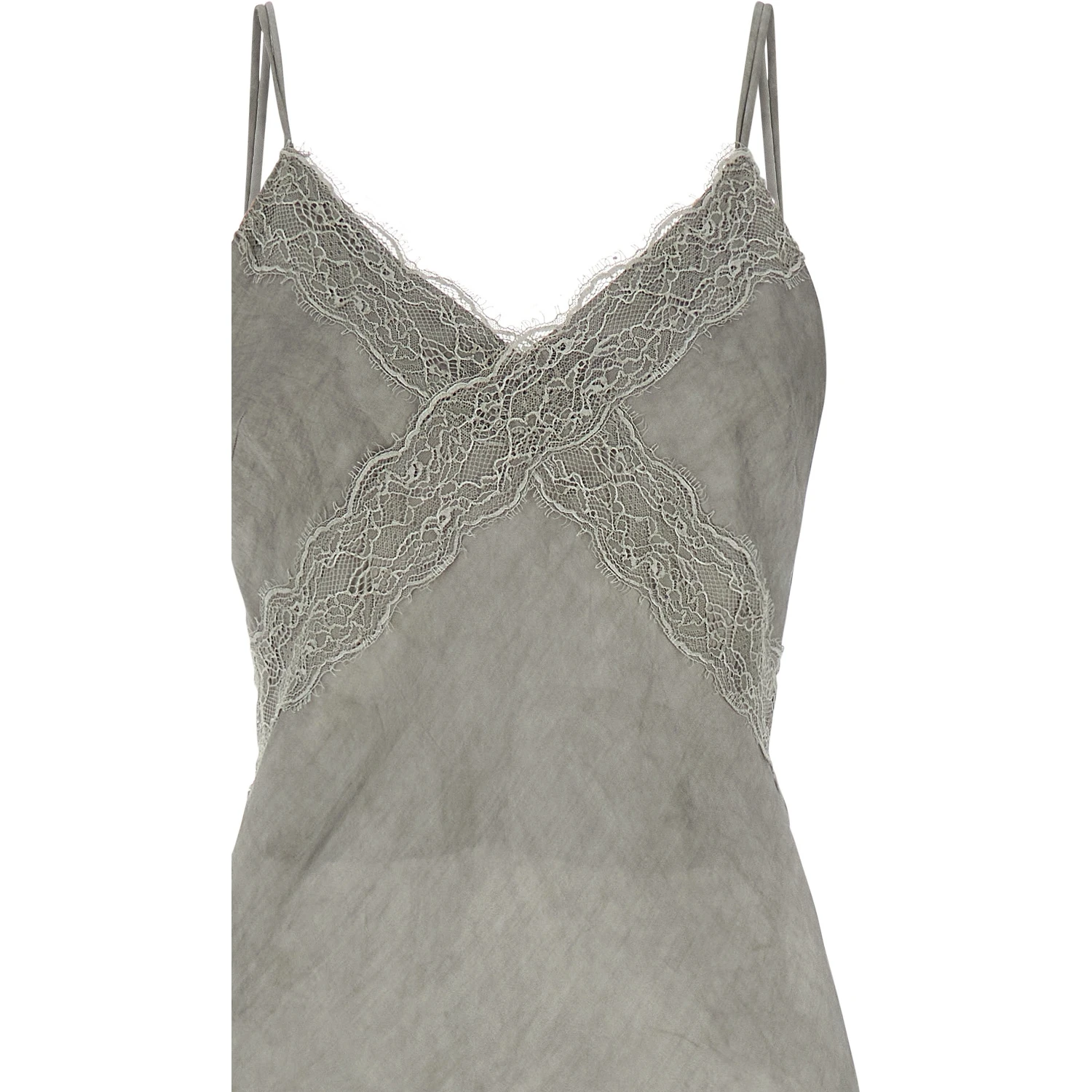 Gray Viscose Long Dress