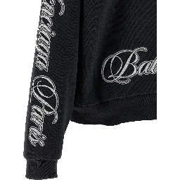 Black Cotton Hoodie