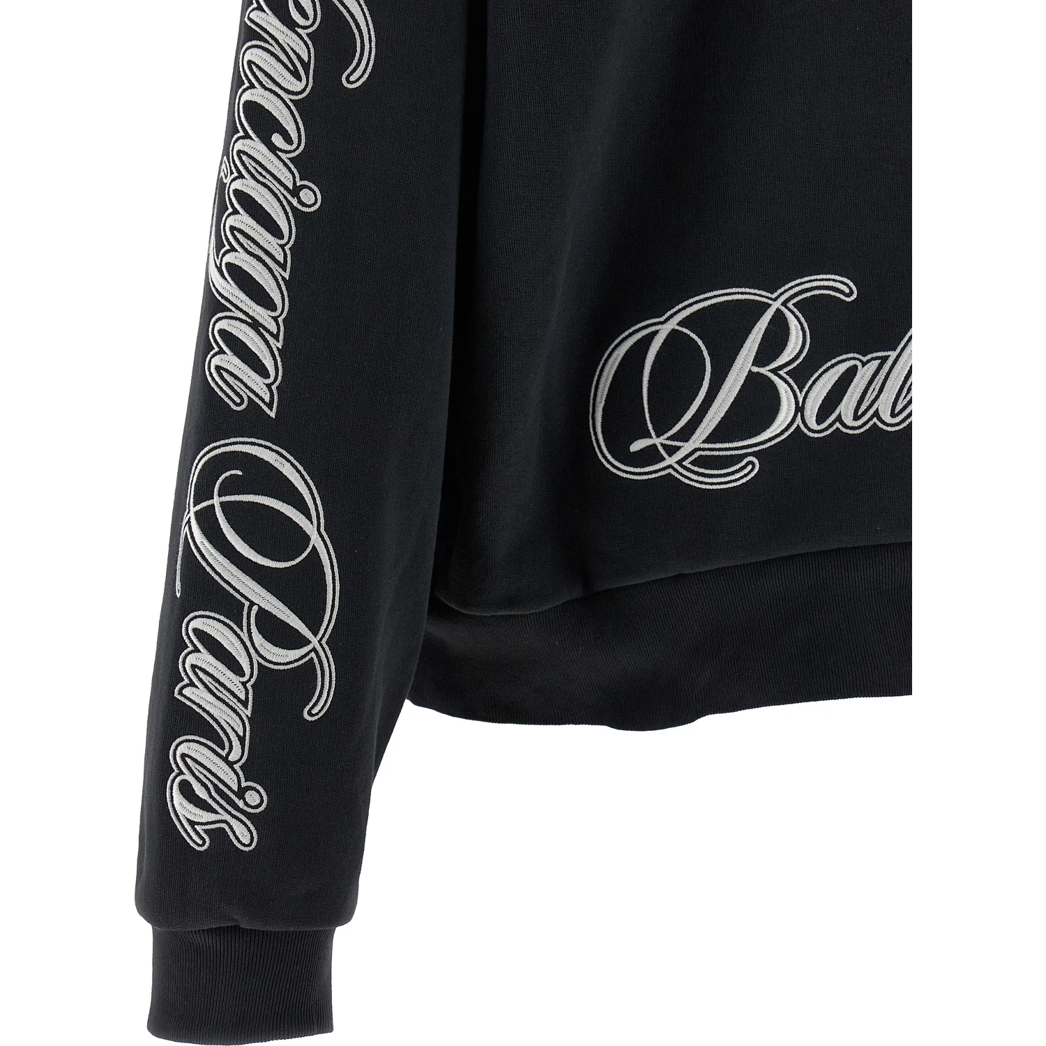 Black Cotton Hoodie