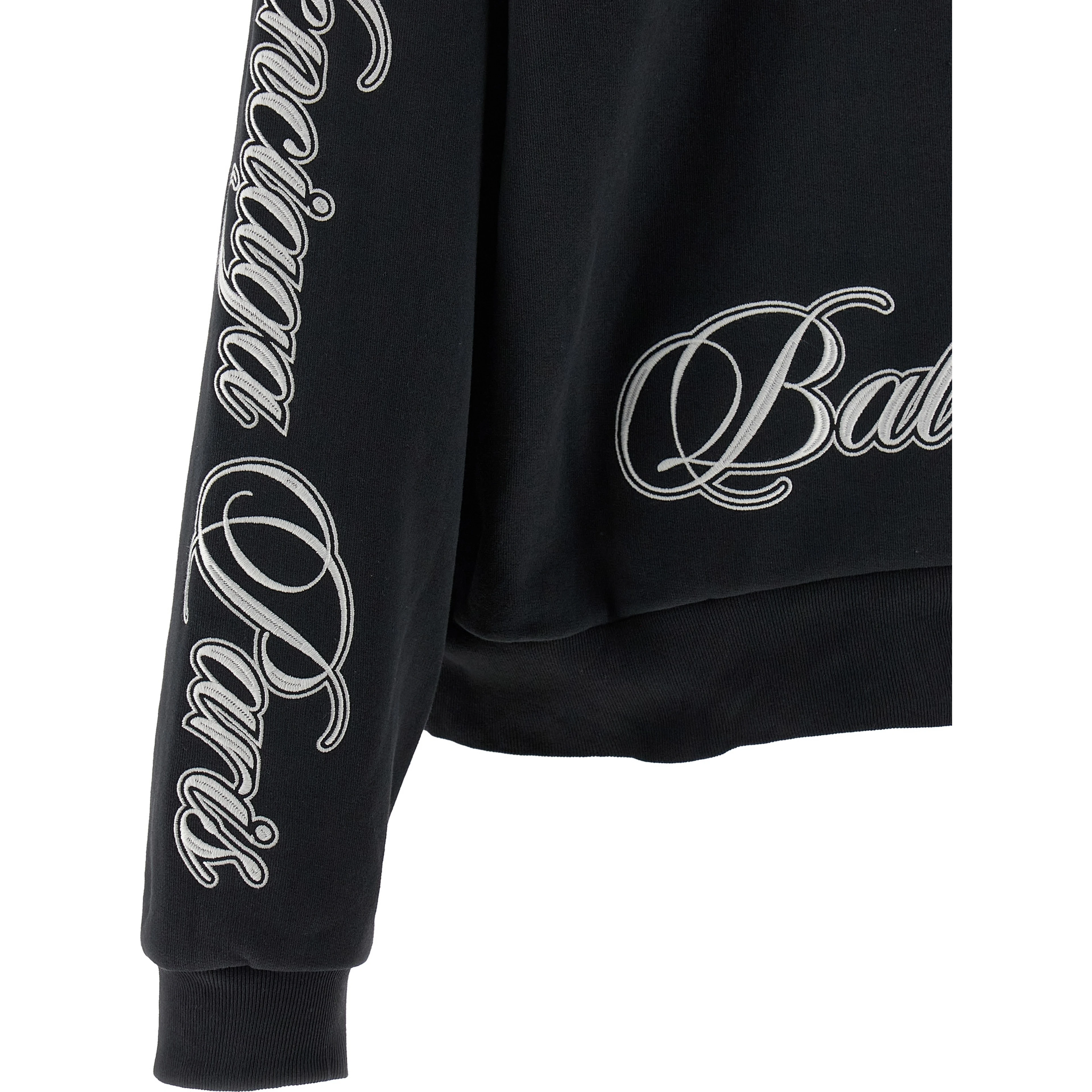Black Cotton Hoodie