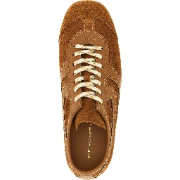 Brown Calfskin Low Top Sneakers