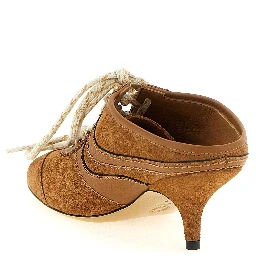 Brown Calfskin Platform Sneakers