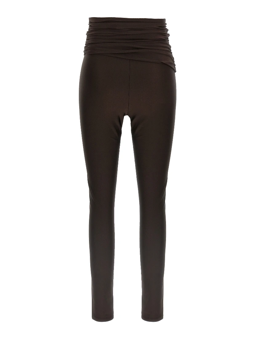 Brown Polyamide Leggings