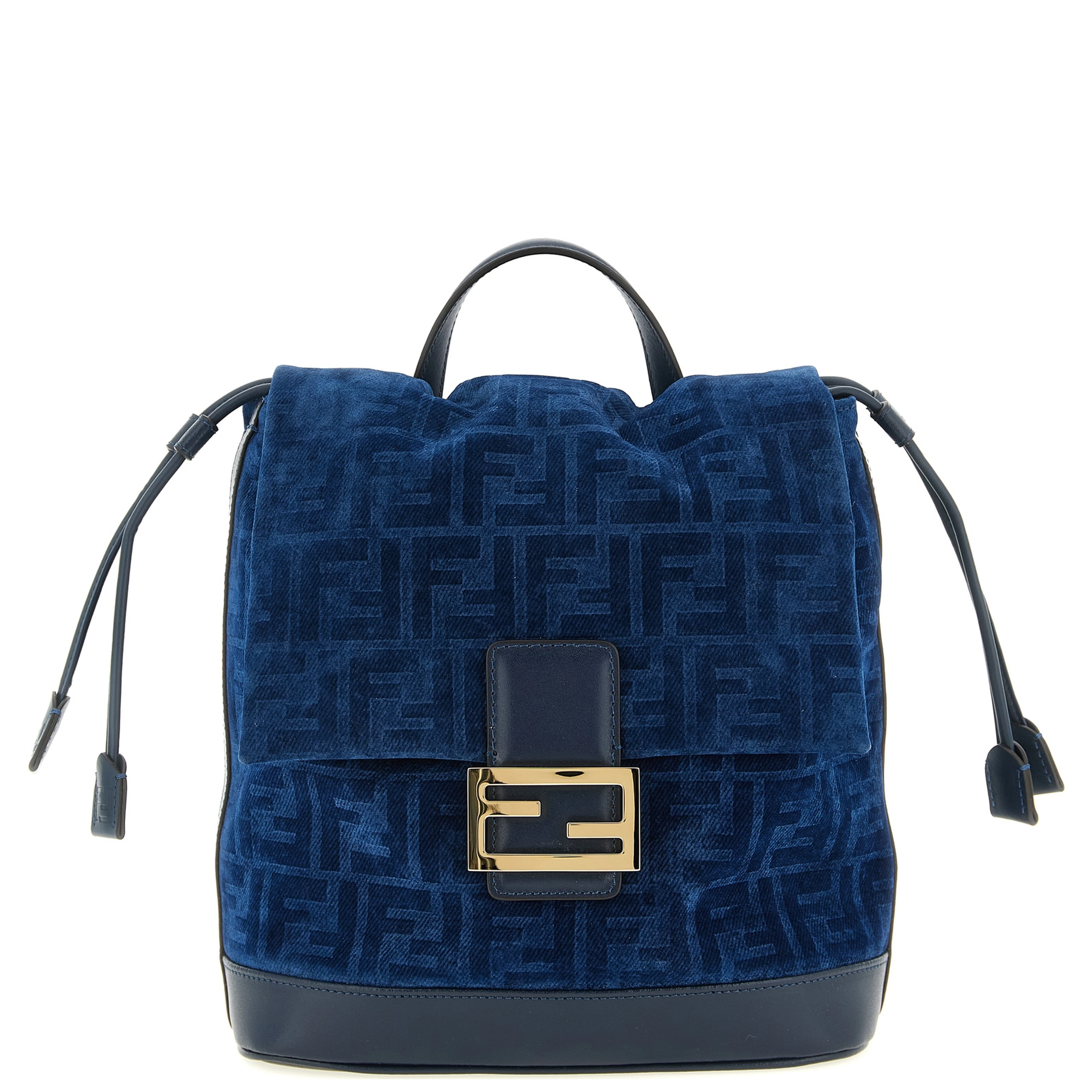 Blue Cotton Backpack
