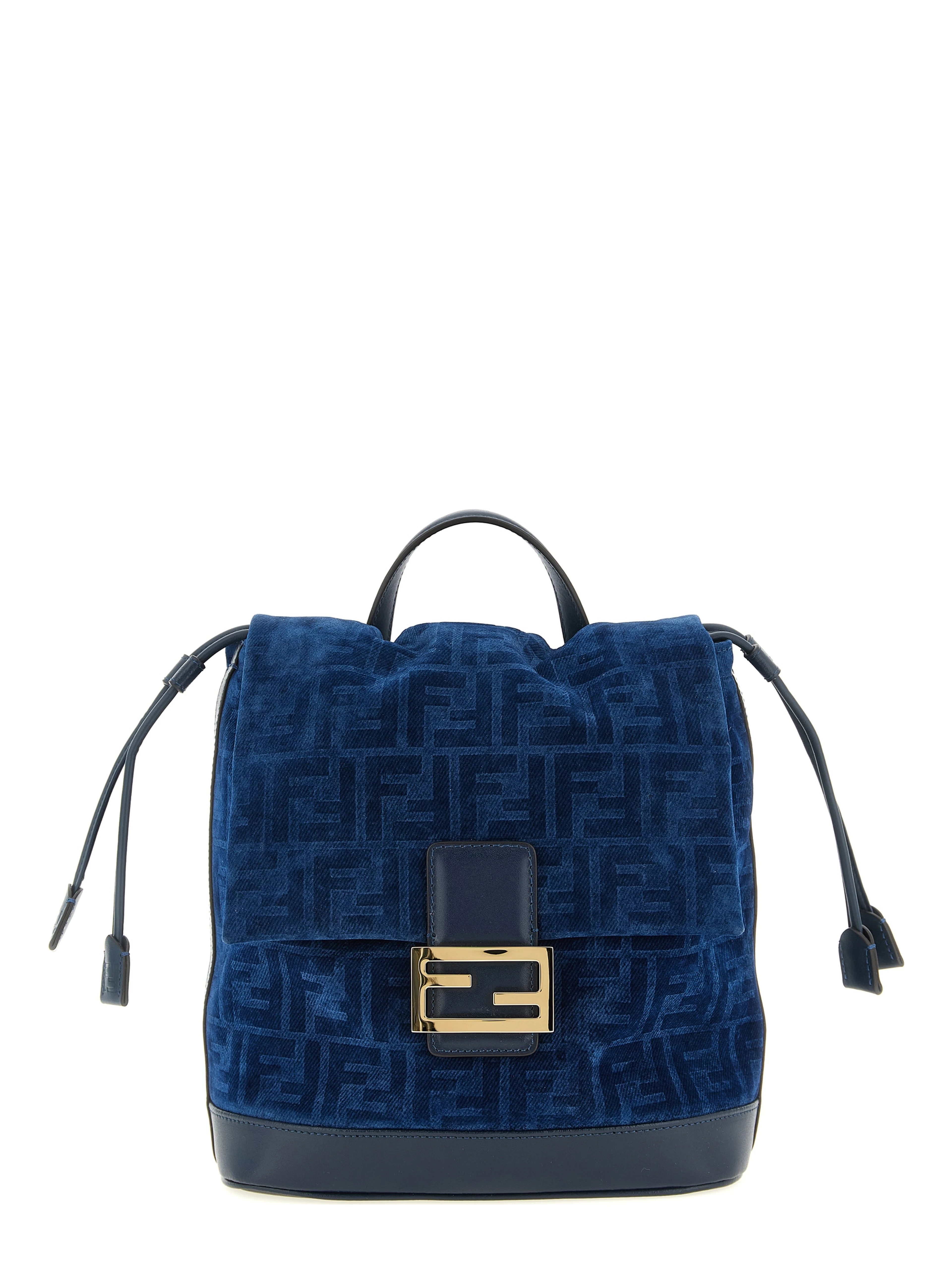 Blue Cotton Backpack