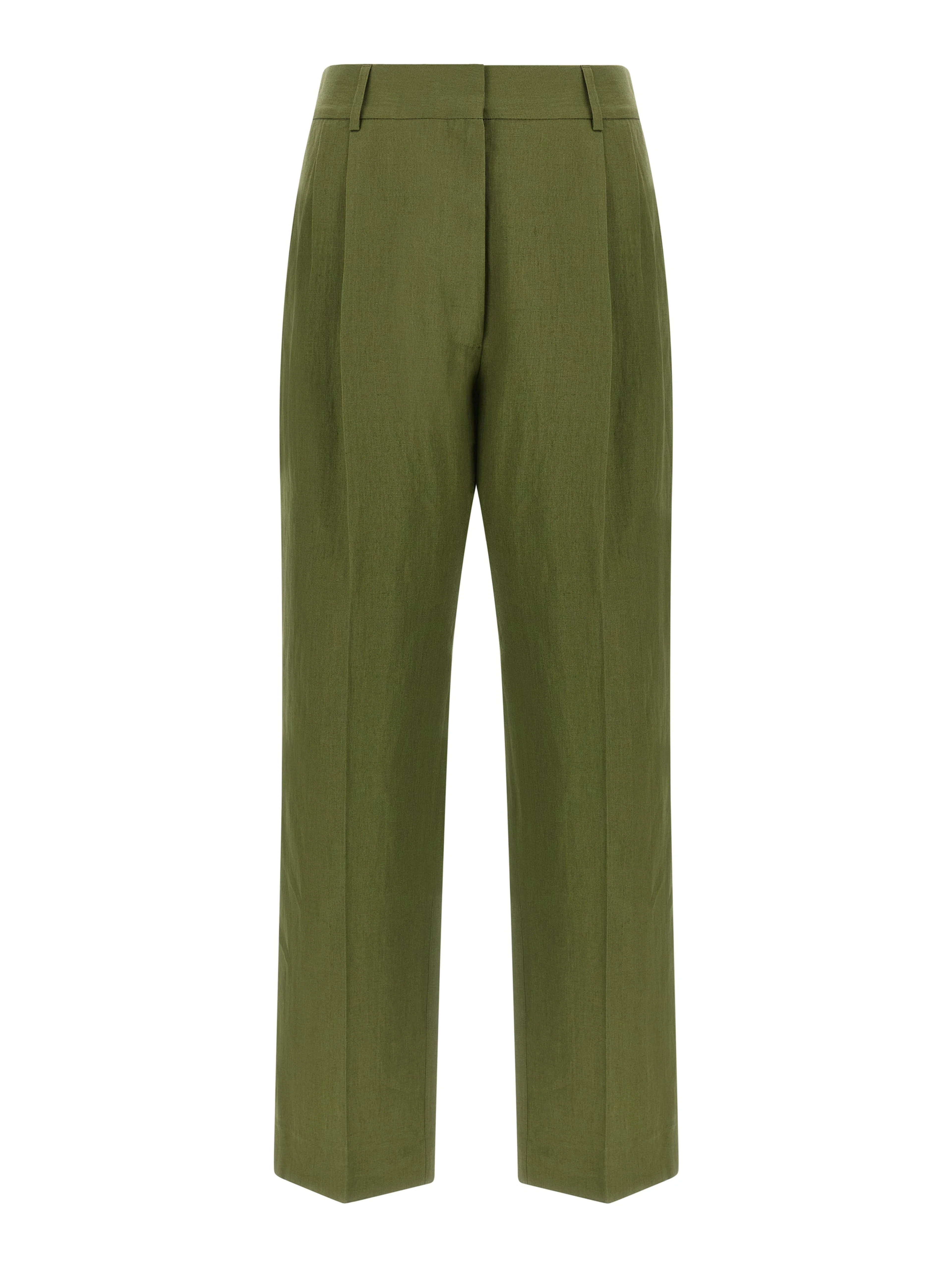 Bicolor Linen Casual Pants