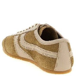 Beige Calfskin Sneakers