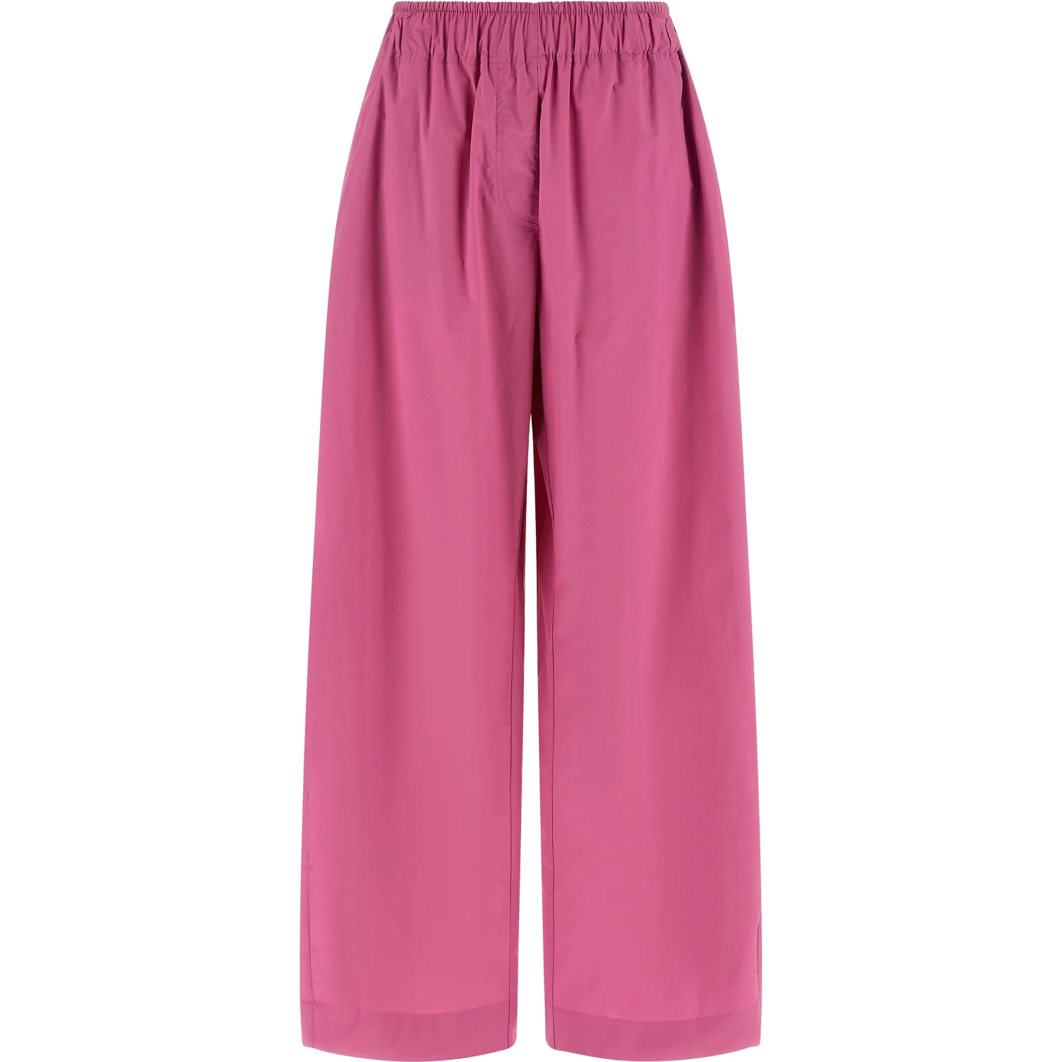 Fuchsia Cotton Casual Pants