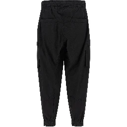 Black Organic Cotton Cargo Pants