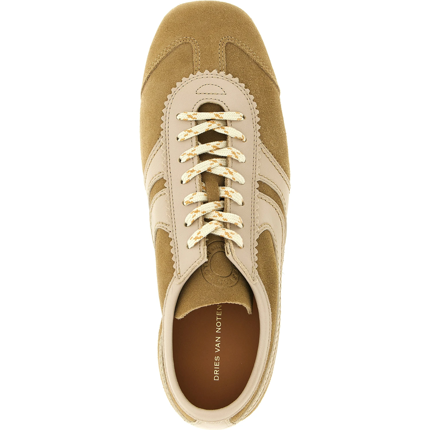 Beige Calfskin Sneakers