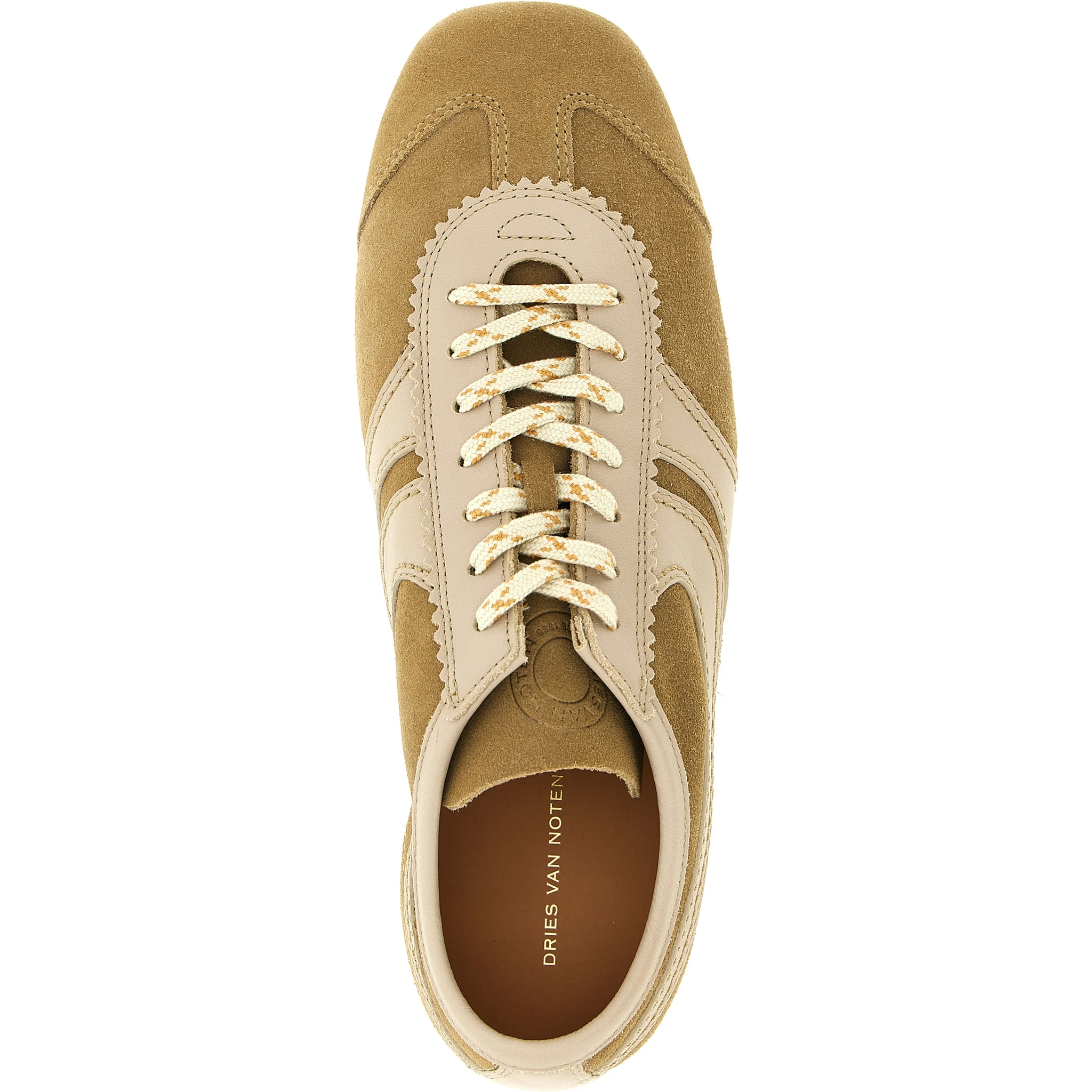 Beige Calfskin Sneakers