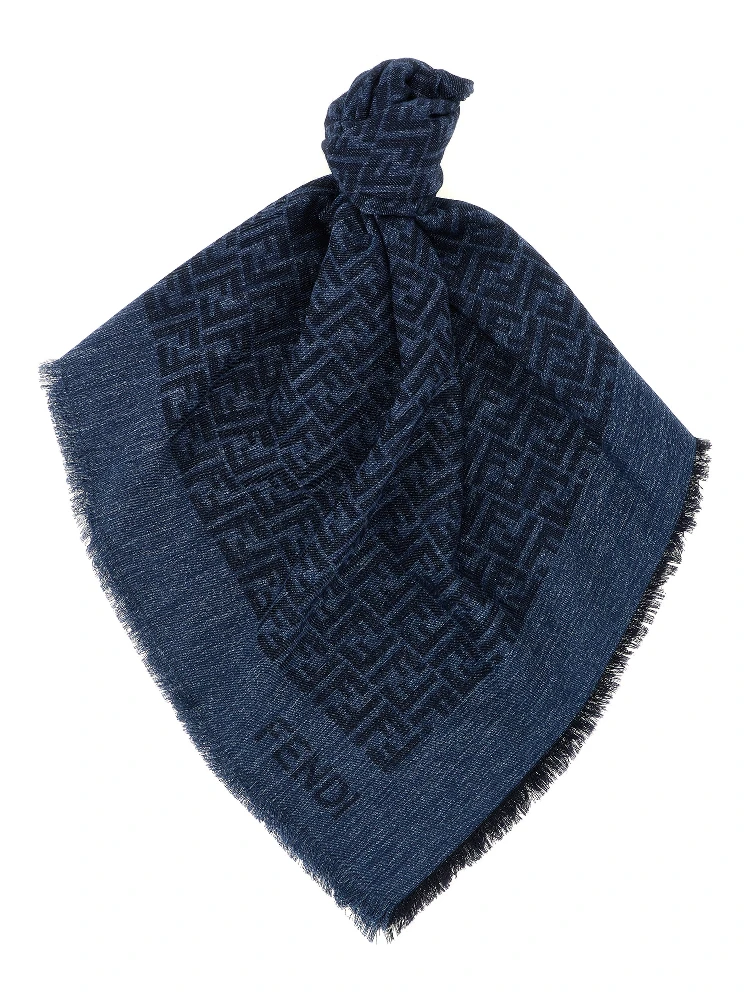 Blue Cotton Scarf