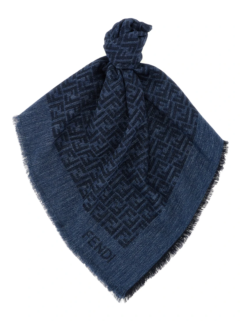 Blue Cotton Scarf