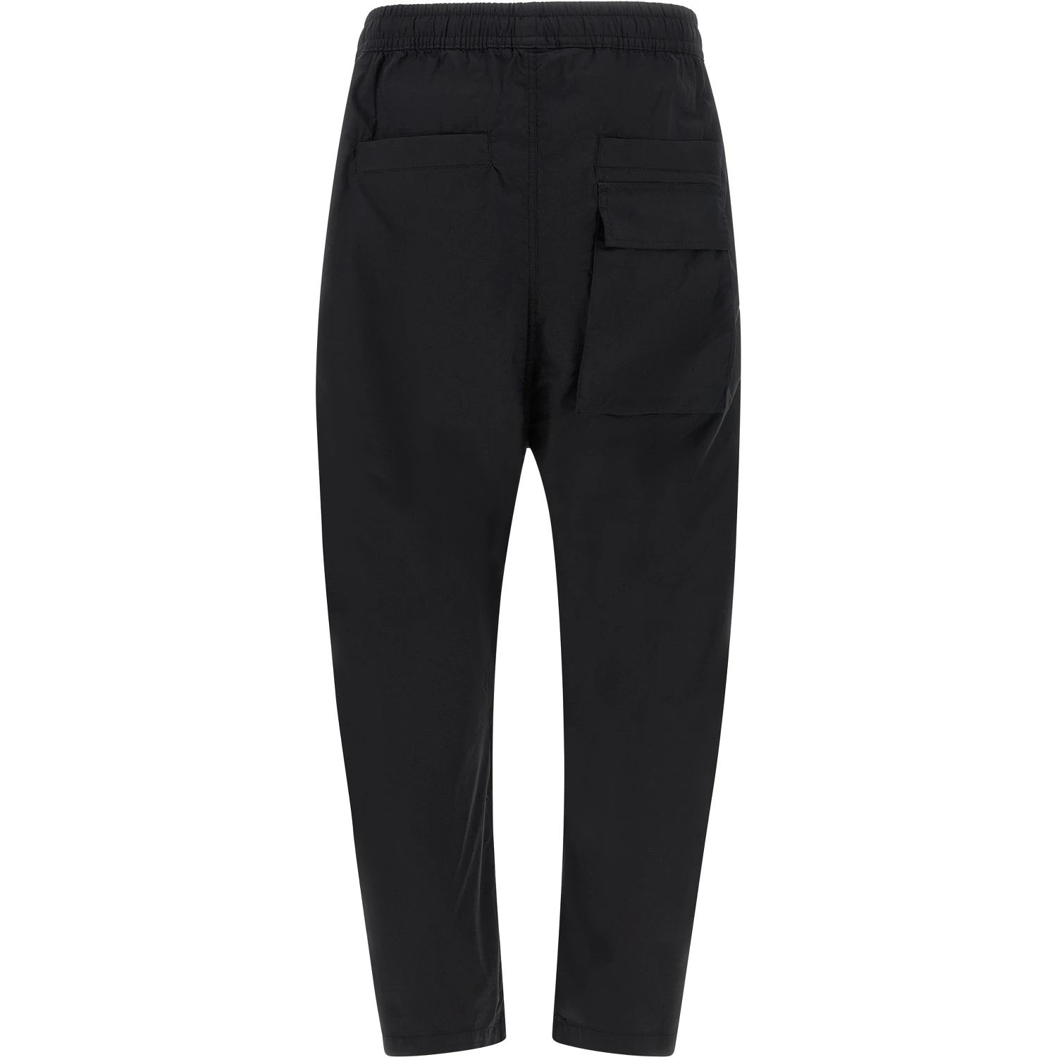 Black Cotton Casual Pants
