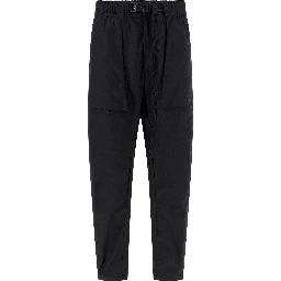 Black Cotton Athletic Pants